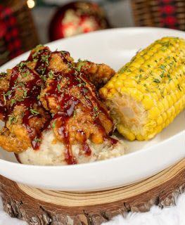 Holiday Chicken Nugget Platter.