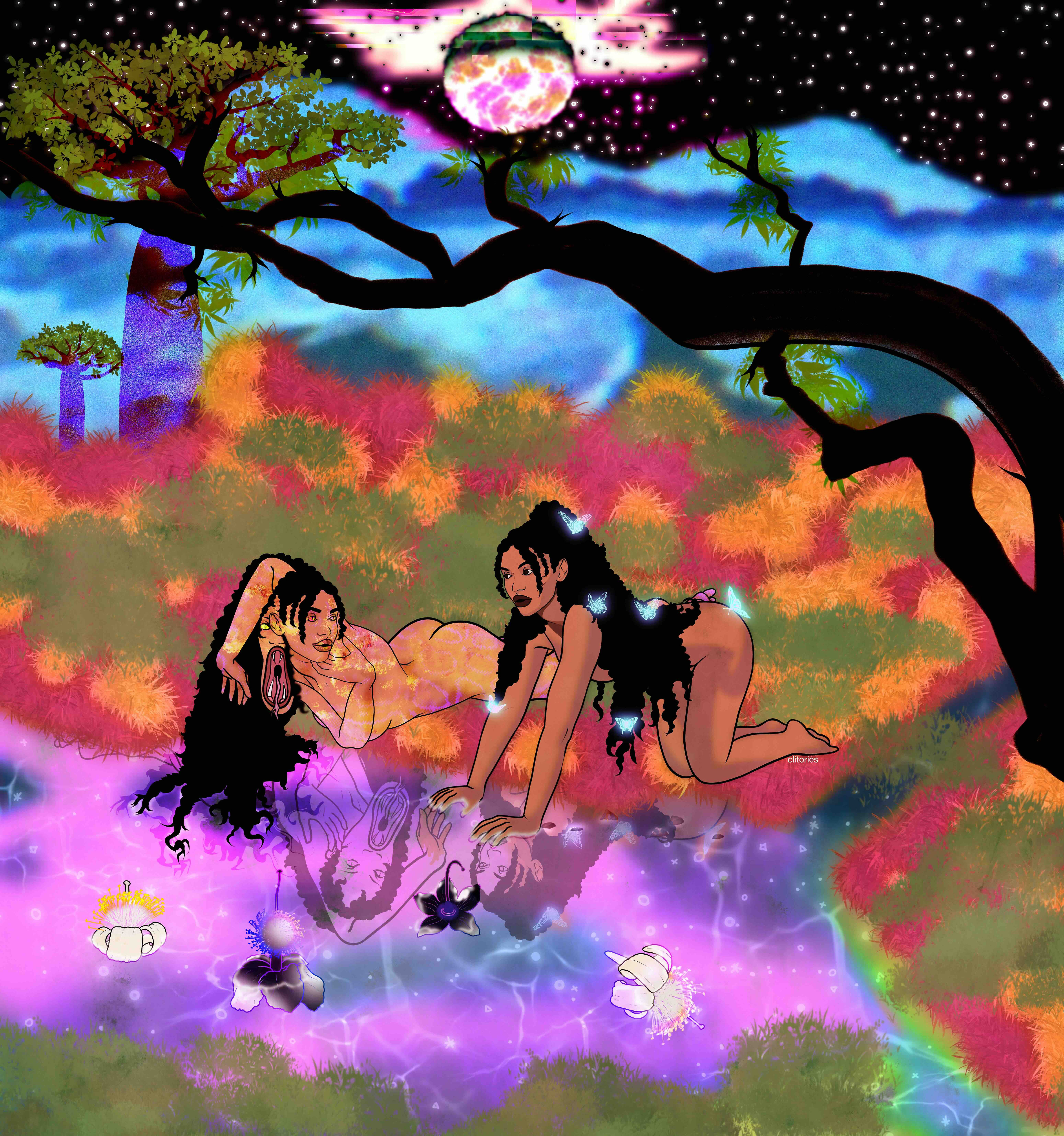 Under a full moon