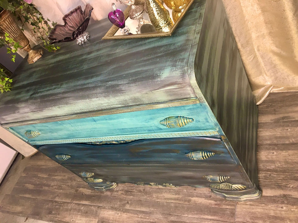 Thumbnail: Vintage Ombré Blue dresser 