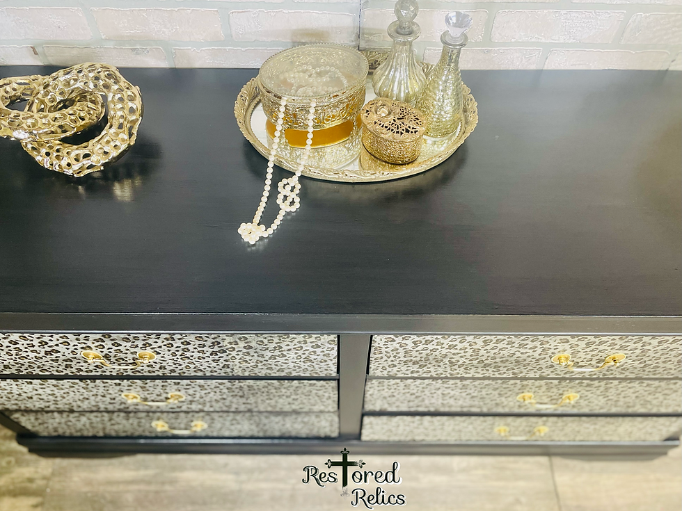 Thumbnail: Glam Cheetah Dresser/ Buffet 