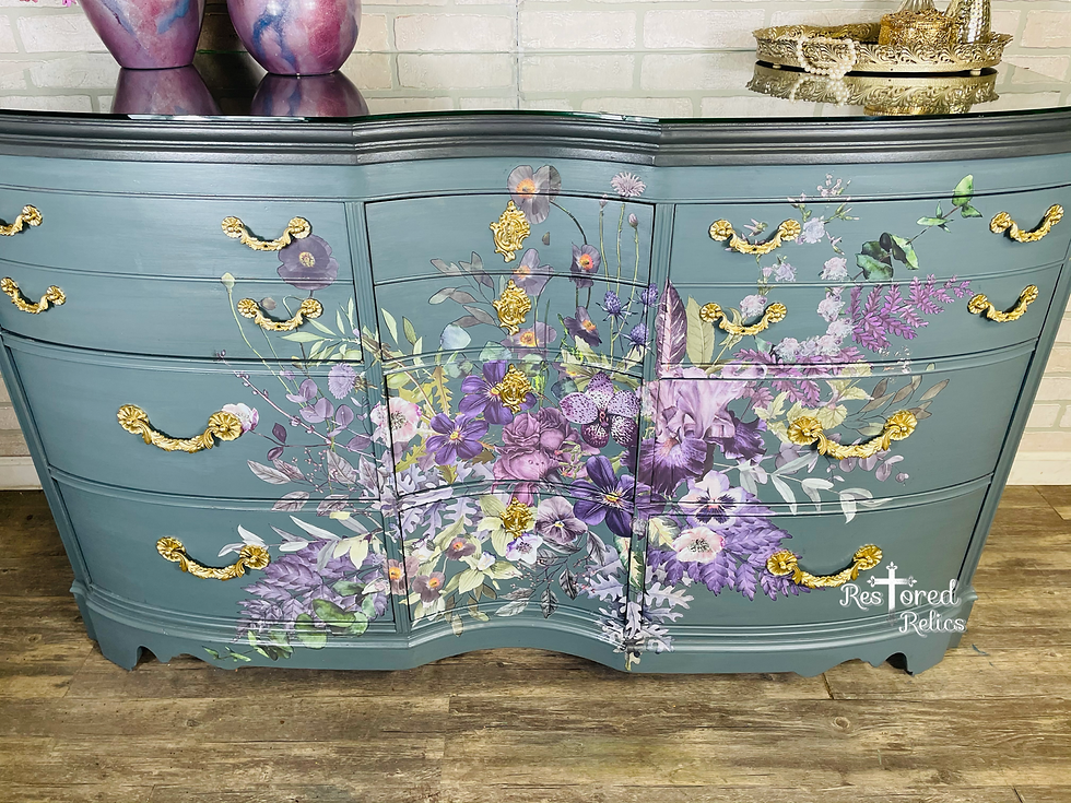 Thumbnail: Beautiful floral Dresser 