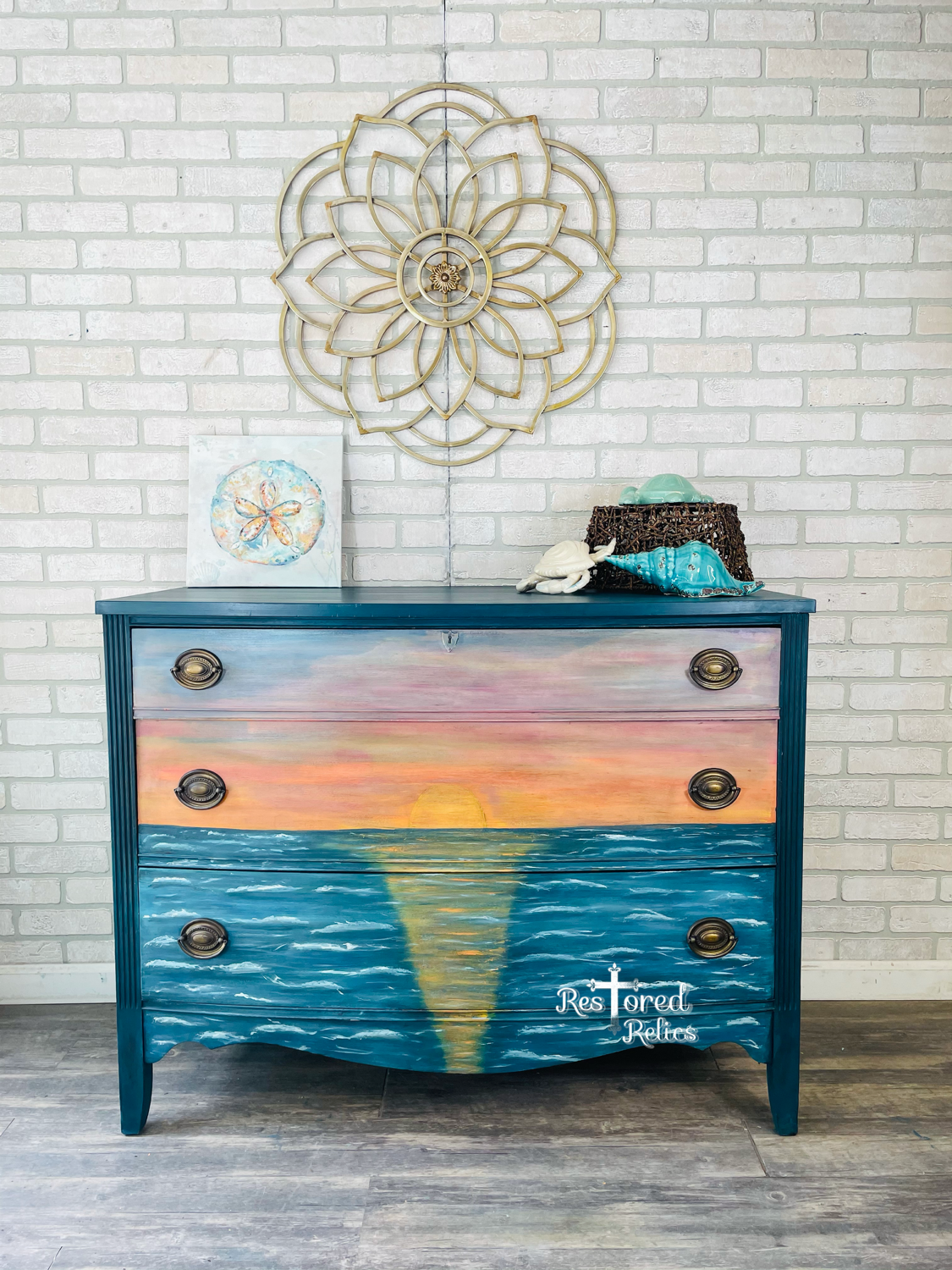 Sunset Dreaming “ Vintage Dresser