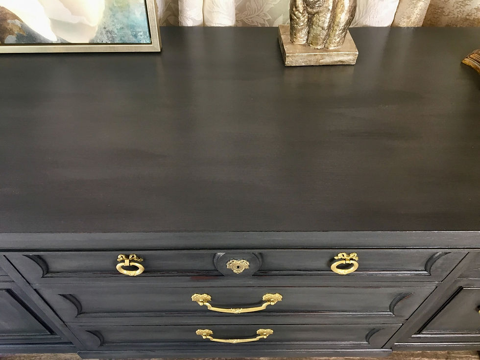 Thumbnail: Thomasville Charcoal Gray Dresser / Buffet 