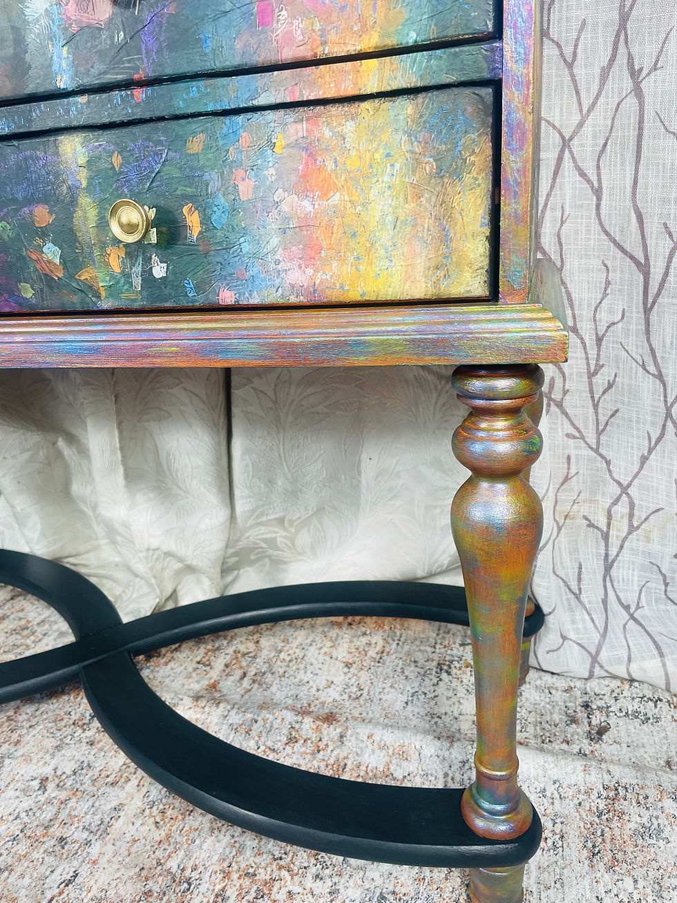 Thumbnail: Gorgeous metallic iridescent floral Buffet