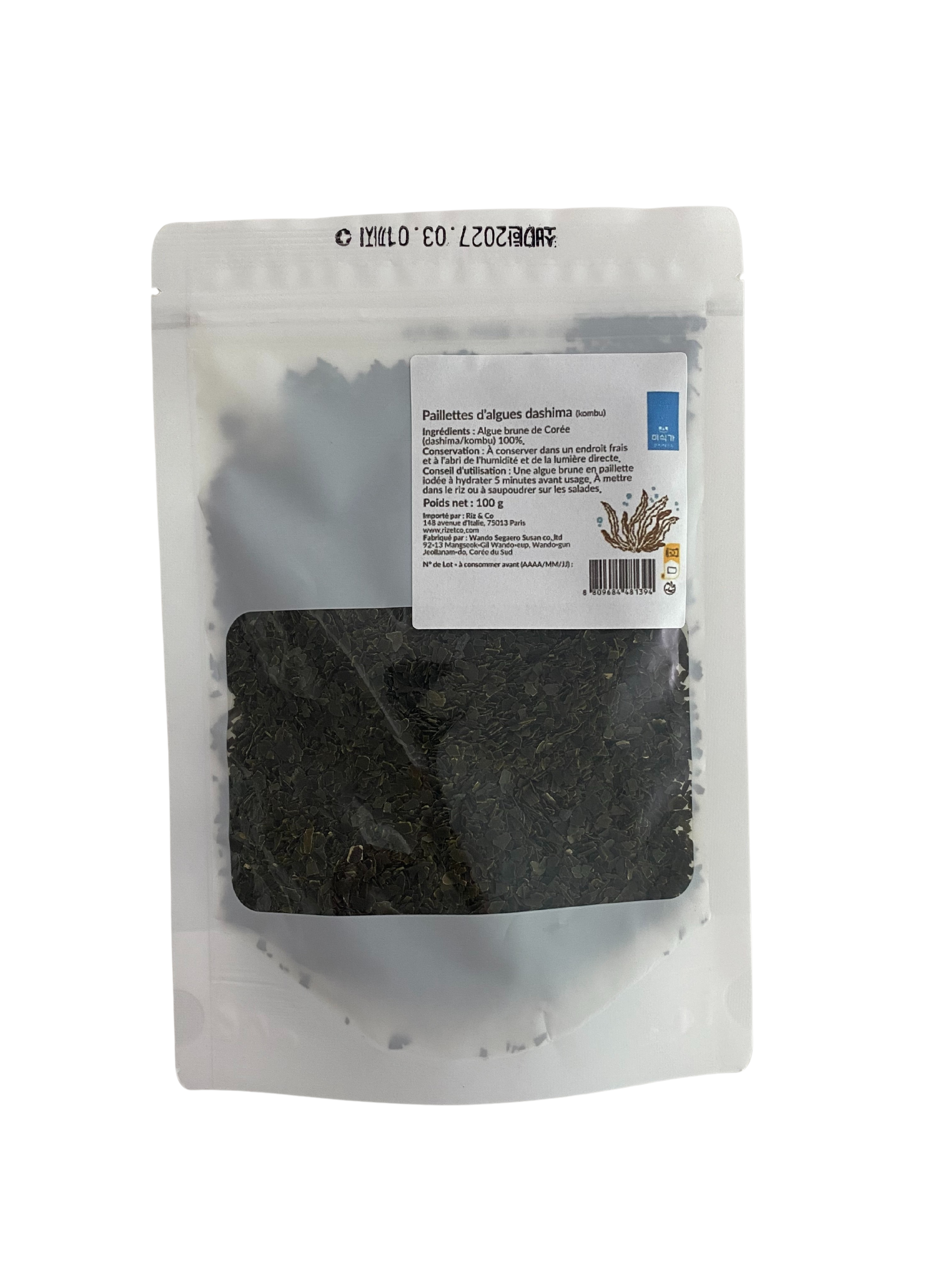 Paillettes d'algues dashima (kombu) 100 g