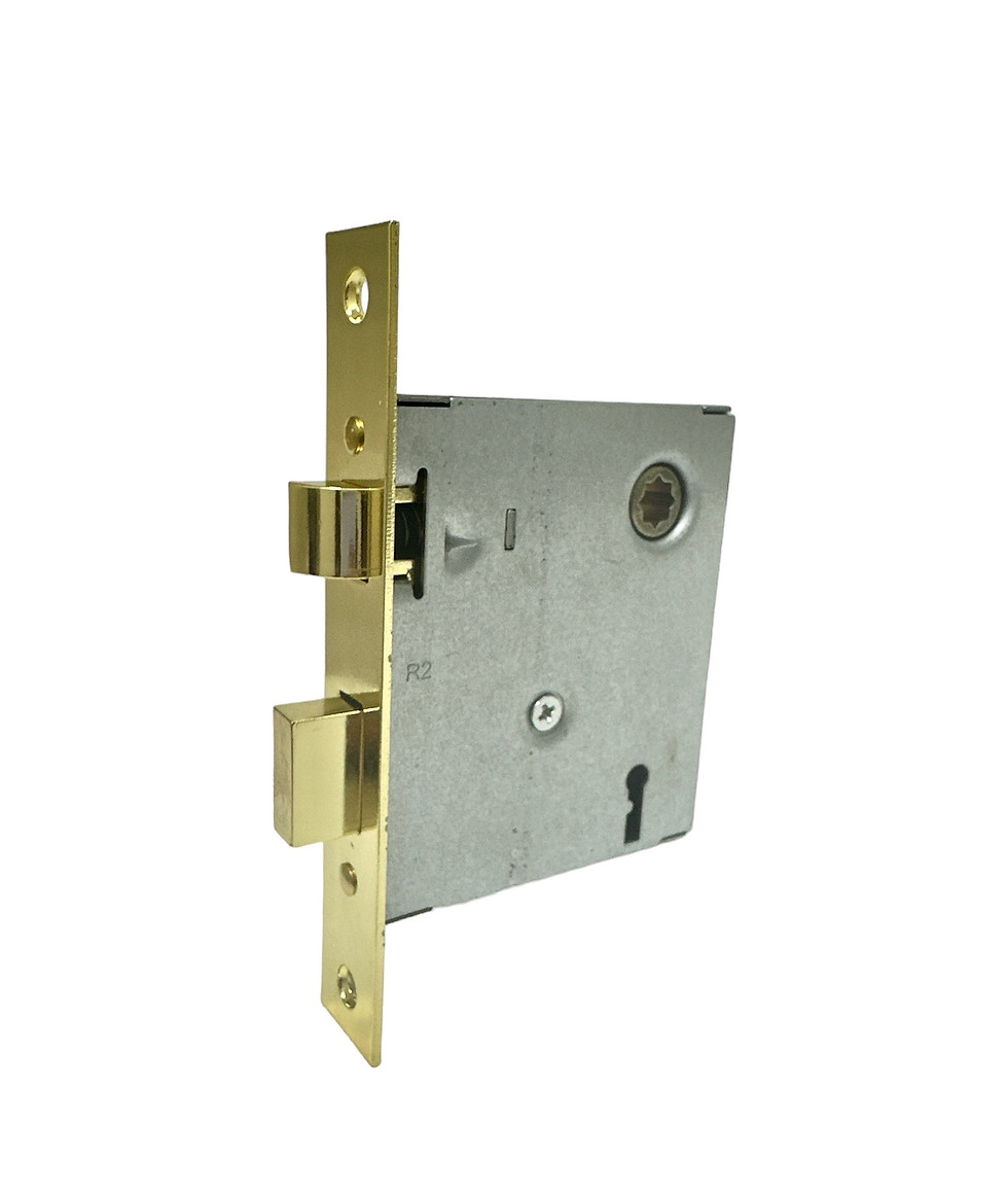 Thumbnail: DOOR MORTISE LOCK WITH GLASS DOOR KNOBS (US3) 玻璃波插芯门锁 (青铜/仿金色)