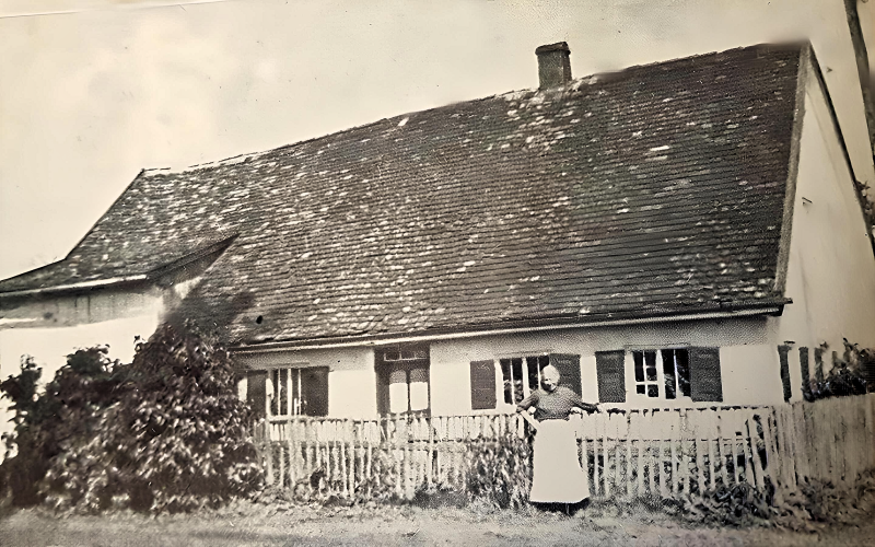 Weltmensch-Anwesen (Webersberger), Moosinning, Sonnenstr. 15 - Aufnahme um 1930