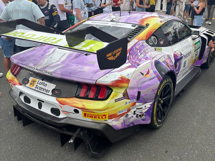 SECOND PLACE IN GT3 DTM RACE - Youngest son Elliot will, I am sure be happy that the engine he was running on behalf of M Sport cameThe Ford Mustang, driven by Finn Wiebelhaus looks one heck of a car!
