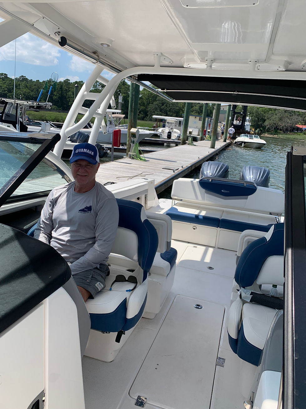 captain sitting on a boat