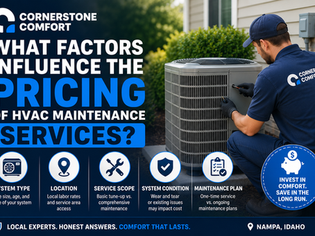 What Factors Influence the Pricing of HVAC Maintenance Services?