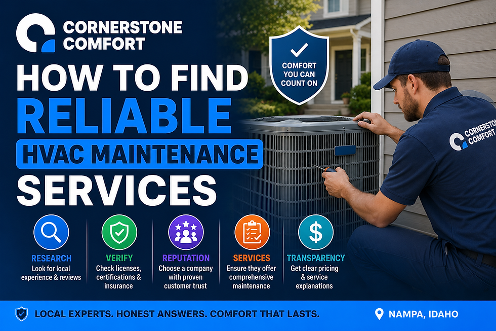 How to Find Reliable HVAC Maintenance Services