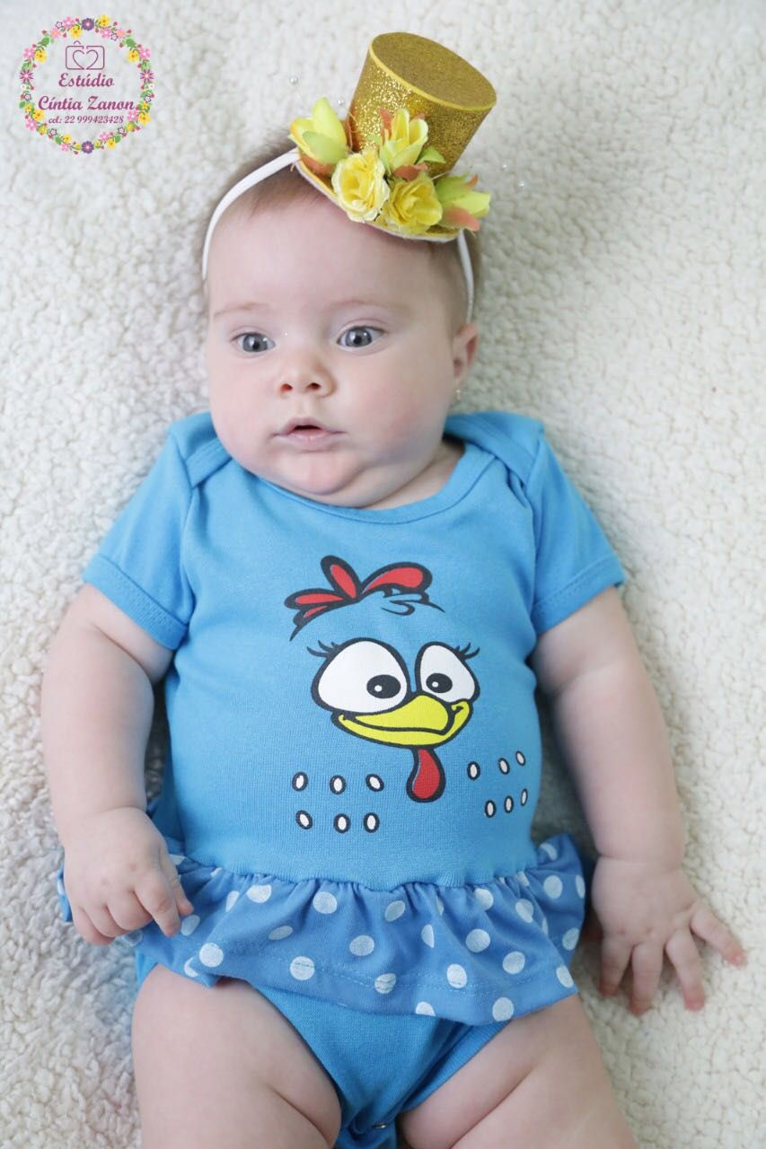 BODY GALINHA PINTADINHA GRADE COM 5 UNID.