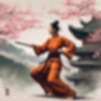 Prompt____Create a highly detailed and artistic image of a Shaolin female warrior in a dyn