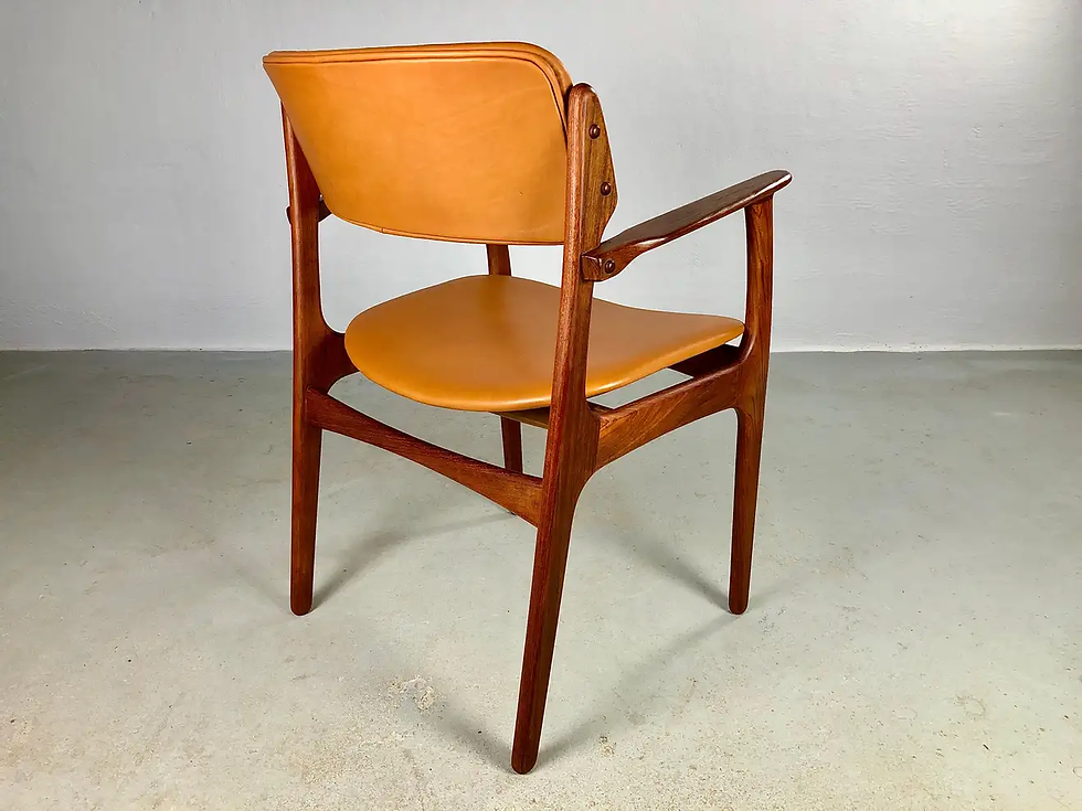 Thumbnail: 1960s Danish Erik Buch Fully Restored Teak Armchairs