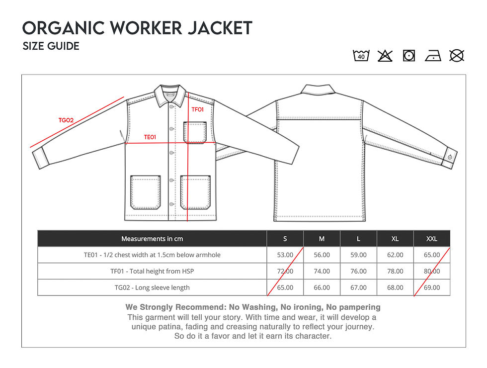 Thumbnail: Patched & Embroidered  Organic Worker Jacket