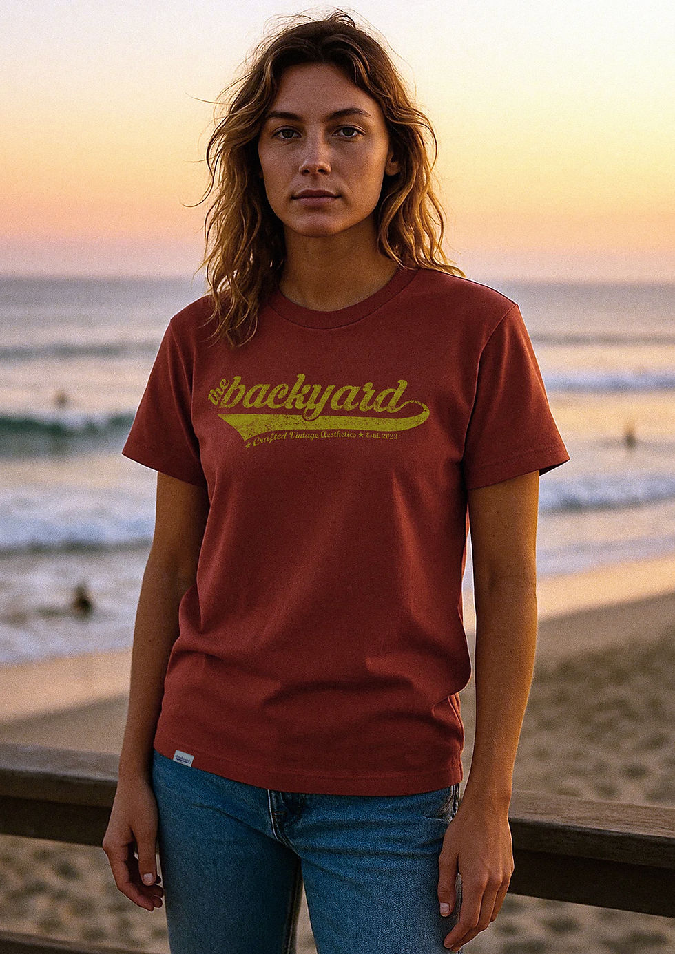 Neue Old School Gold Logo Unisex Organic Tee