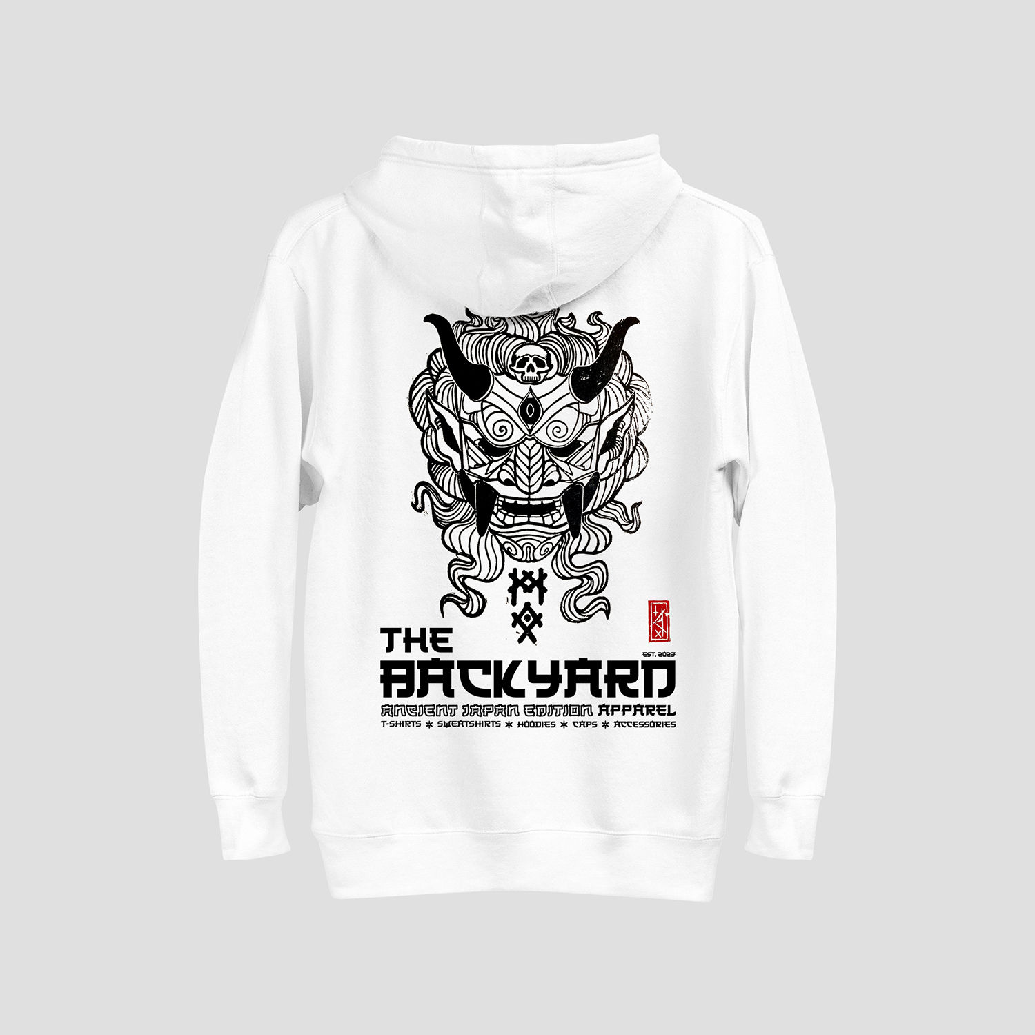Ancient Mask Double Side Premium Unisex Hoodie - PVPR 88€