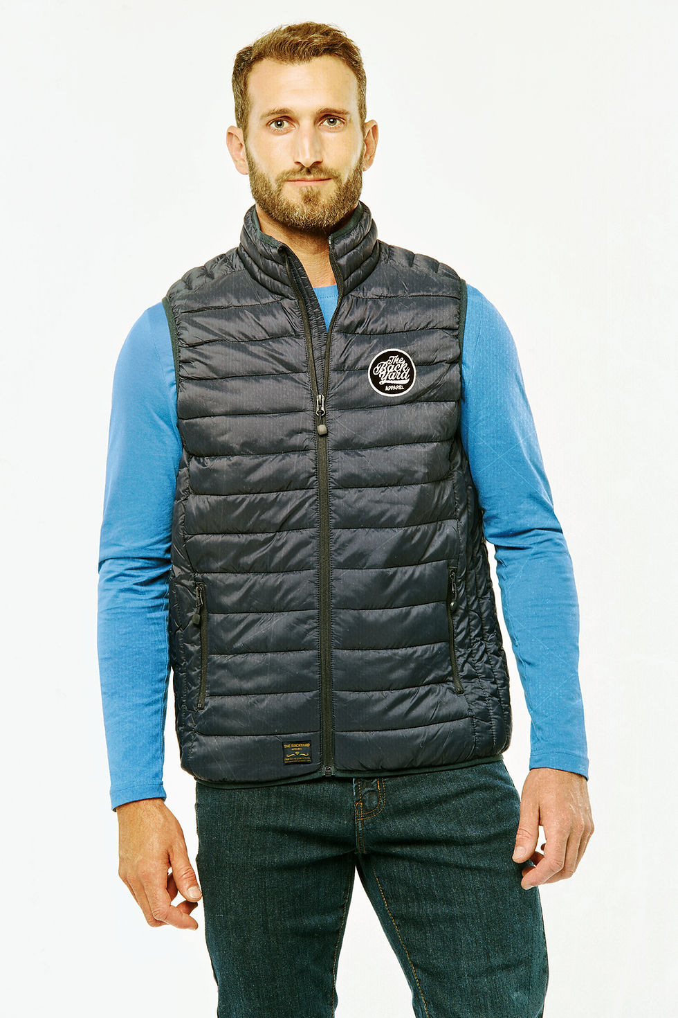 Thumbnail: The Backyard Apparel Embroidered Patch Quilted Vest