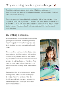 Time for Success: A Meaningful Space's Free Guide on Teaching Kids Time Management Skills