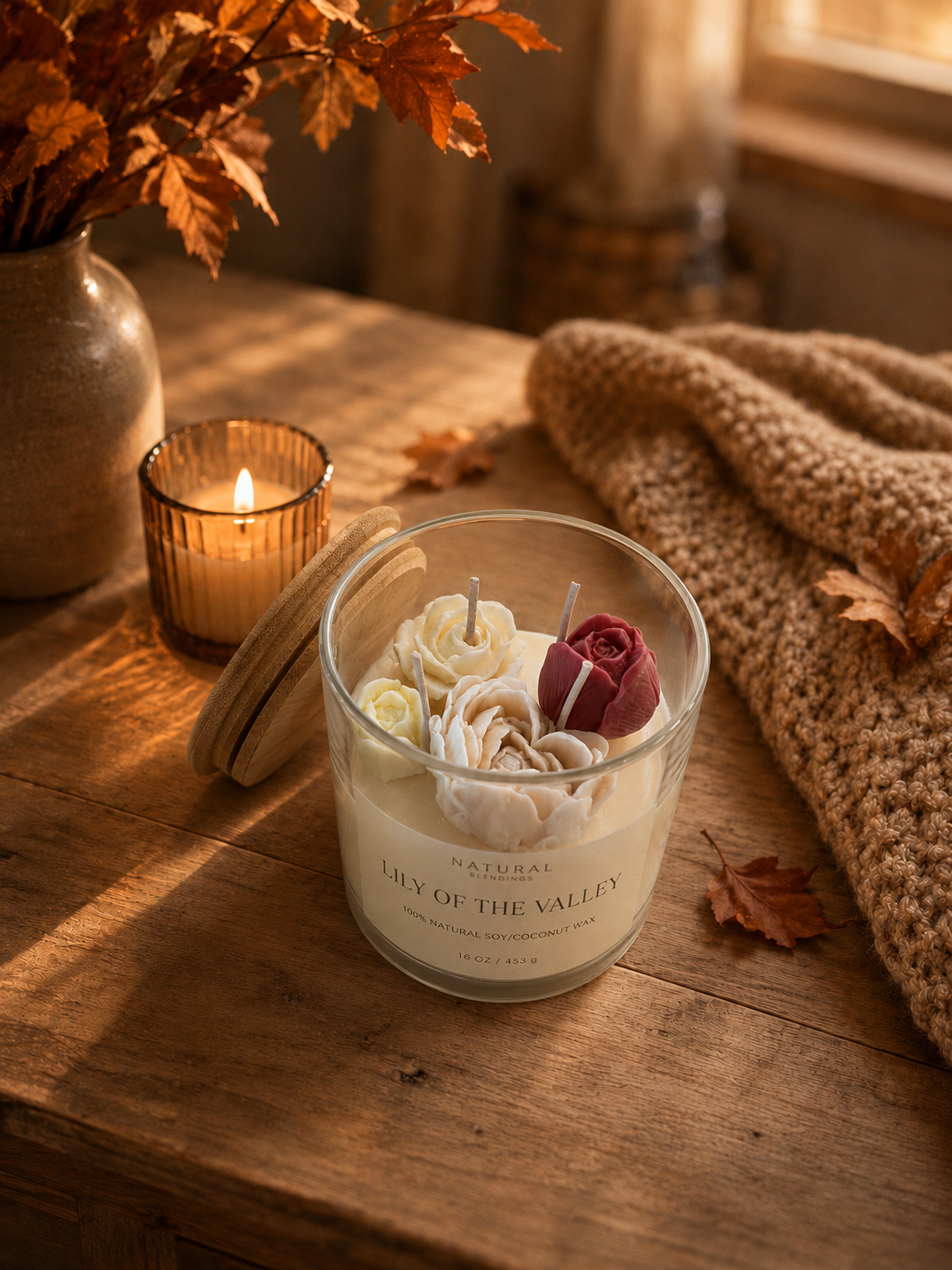 Lily of the Valley Scented 16oz Floral Candle
