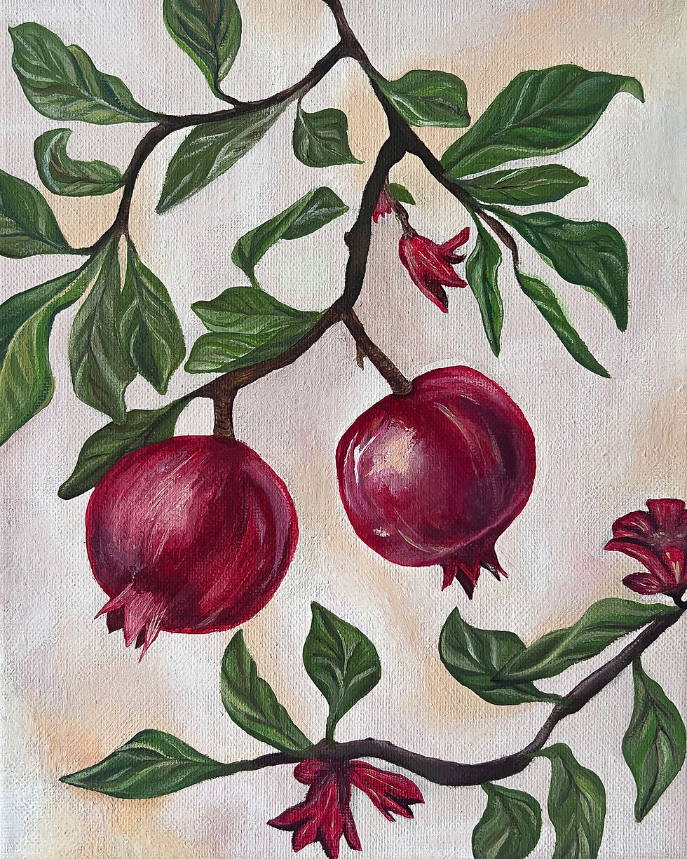 Thumbnail: "Pomegranate Garden" – Fine Art Print