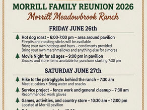 Morrill Family Reunion 2026