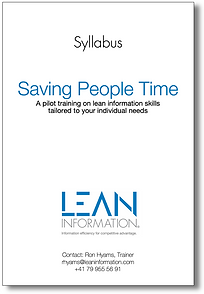Lean Information Training Syllabus