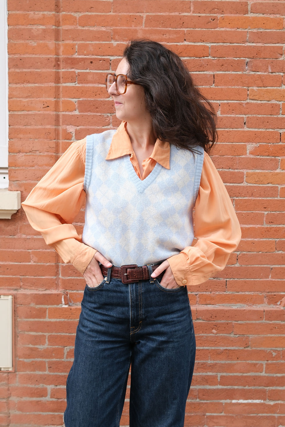 Miniature : Chemise soie abricot