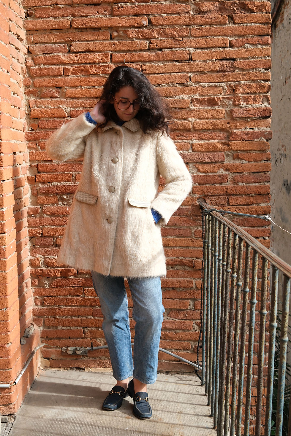 Miniature : Manteau 60's écru