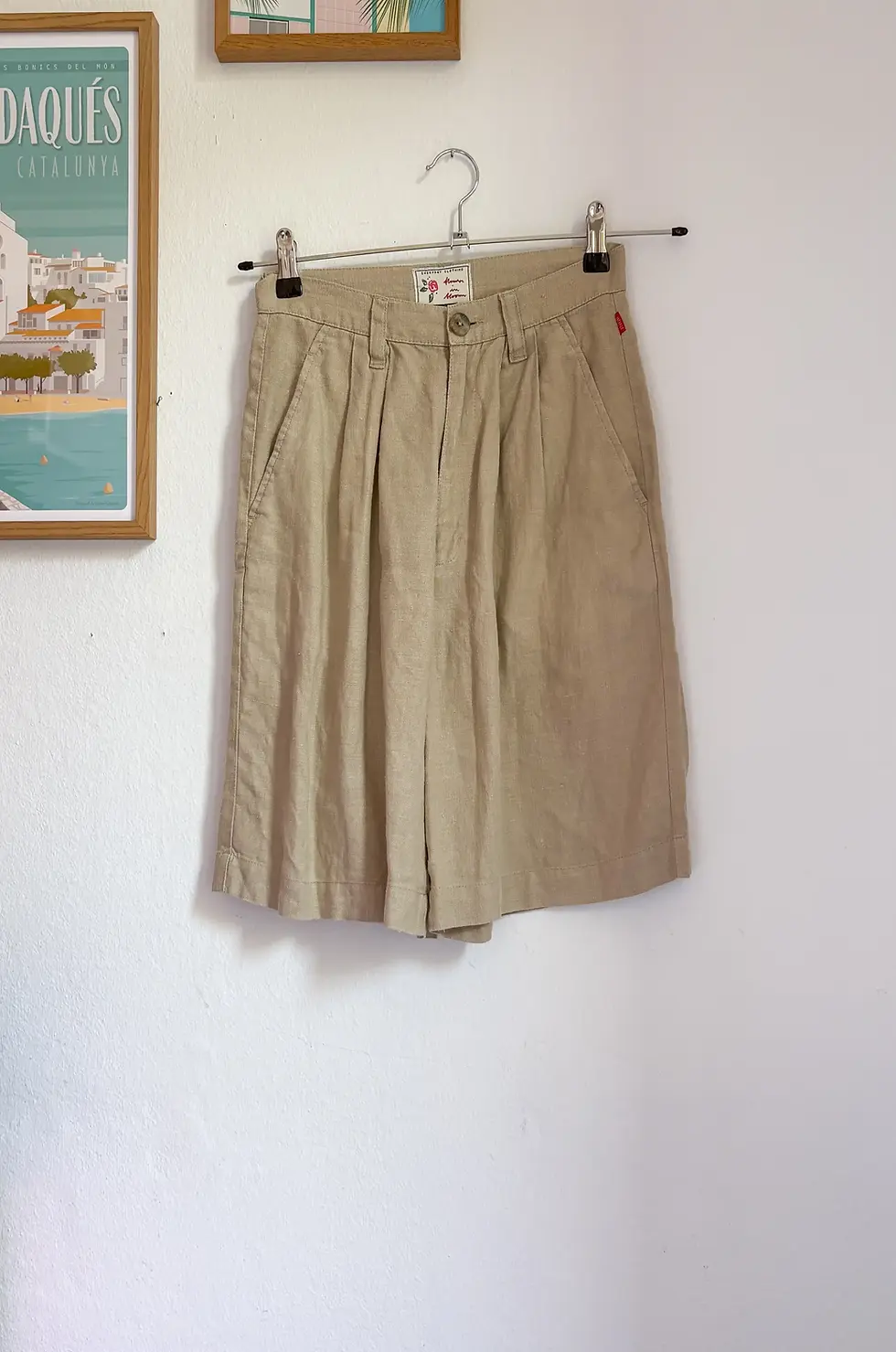Miniature : Short lin beige