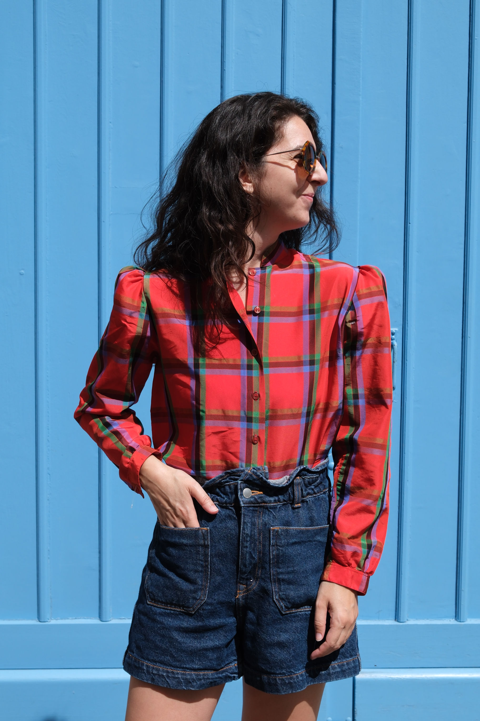 Chemisier tartan