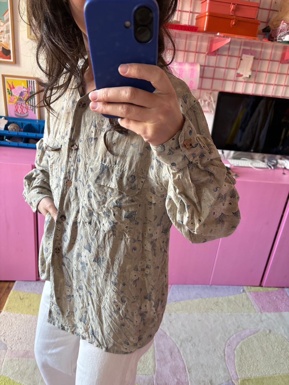 Miniature : Chemise soie fleurie