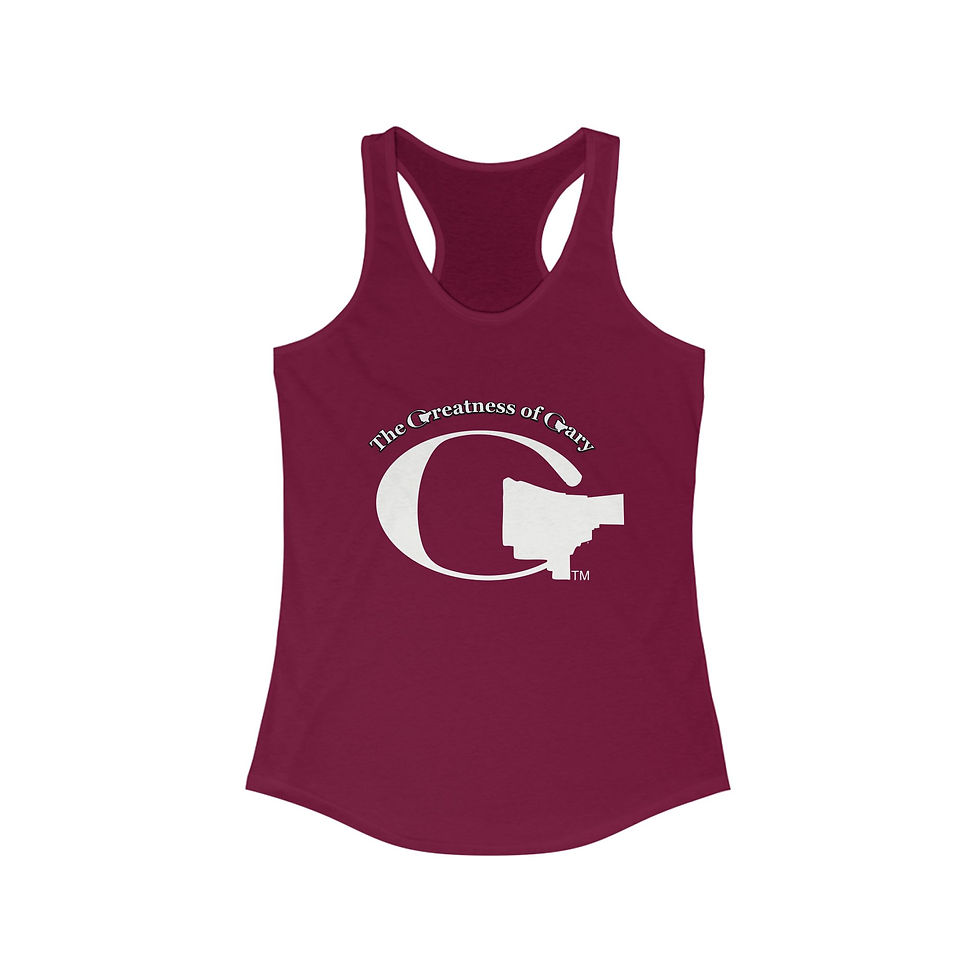 Thumbnail: Women's "G" Logo (white) Ideal Racerback Tank