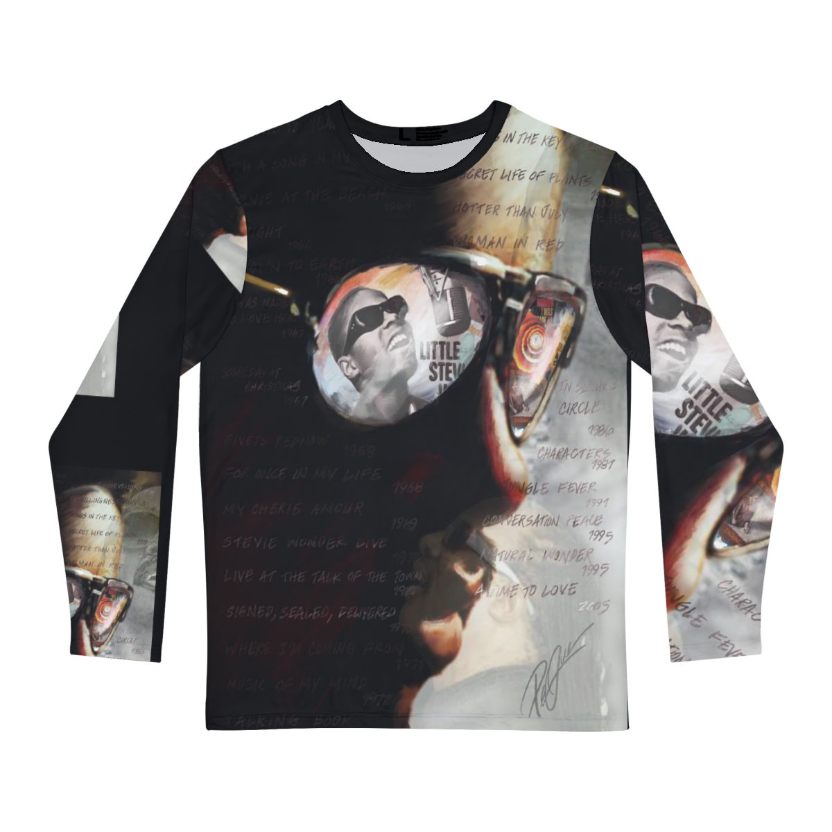 "As" (Stevie Wonder) Long Sleeve Shirt (AOP)