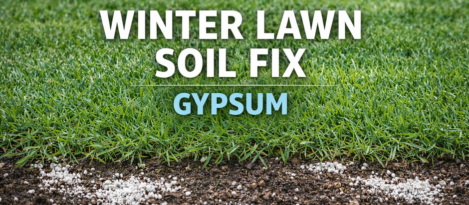 The Importance of Gypsum in Winter Lawn Care: Why Hough SoilFix is a Must for Healthy Soil and Turf.