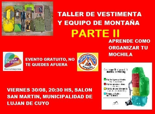 Taller de Vestimenta y Equipo (parte 2).