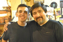 Con Claudio Sosa