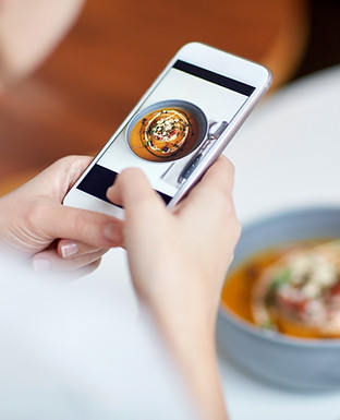 Tomando Imagen de los alimentos