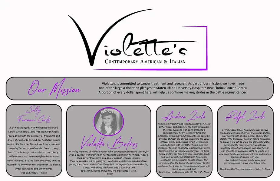 call Violette’s Restaurant