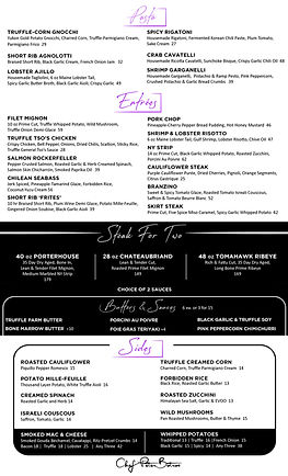 Restaurant menu: starters, entrees, sides, and specials.  | Violettes Woodbridge, NJ