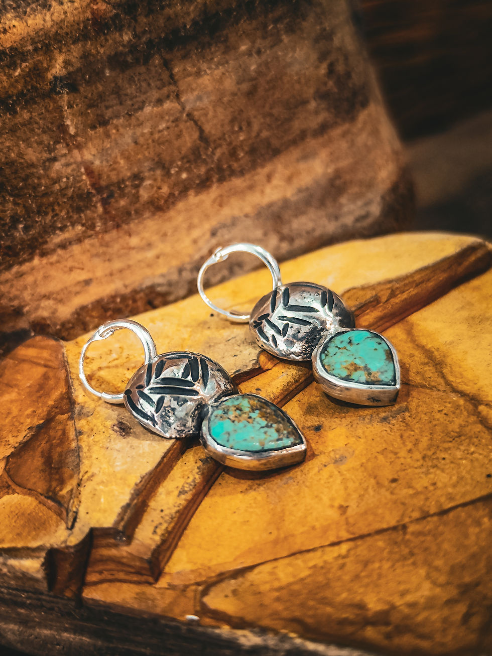 Miniatura: Brincos Blue Conchos 