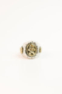 Mexican Biker Rings Crossbone Antique