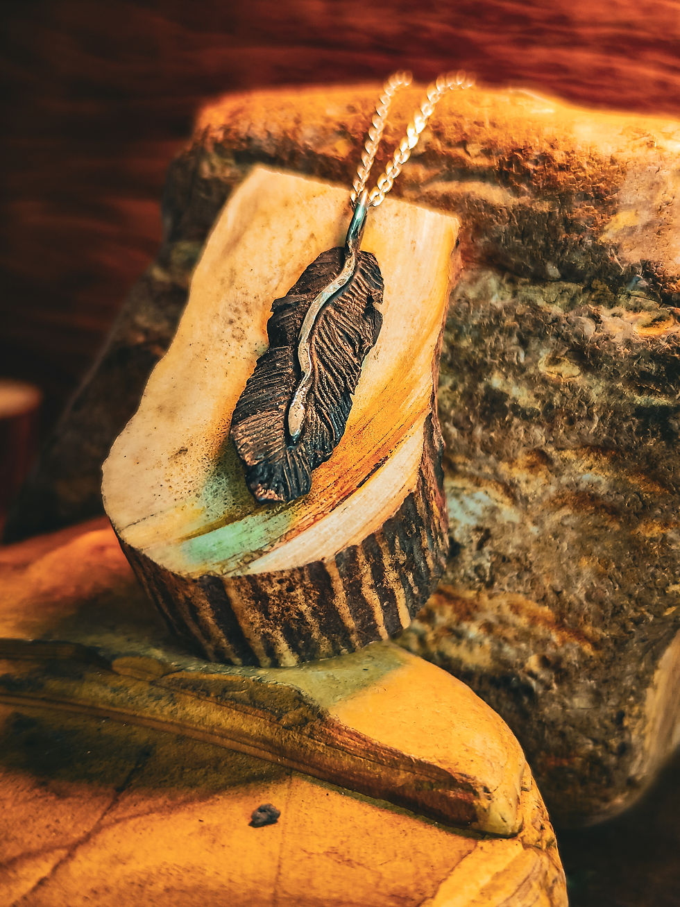 Miniatura: Pingente Black feather 