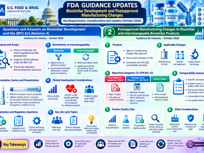 FDA Updates on Biosimilar Development and Postapproval Manufacturing Changes