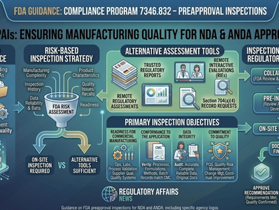 USFDA Compliance Program: Preapproval Inspections (PAIs) for Drug Manufacturing Facilities