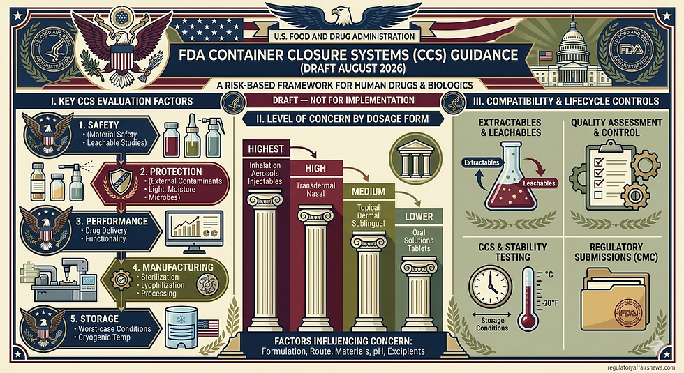 USFDA Guidance: Container Closure Systems for Human Drugs and Biological Products