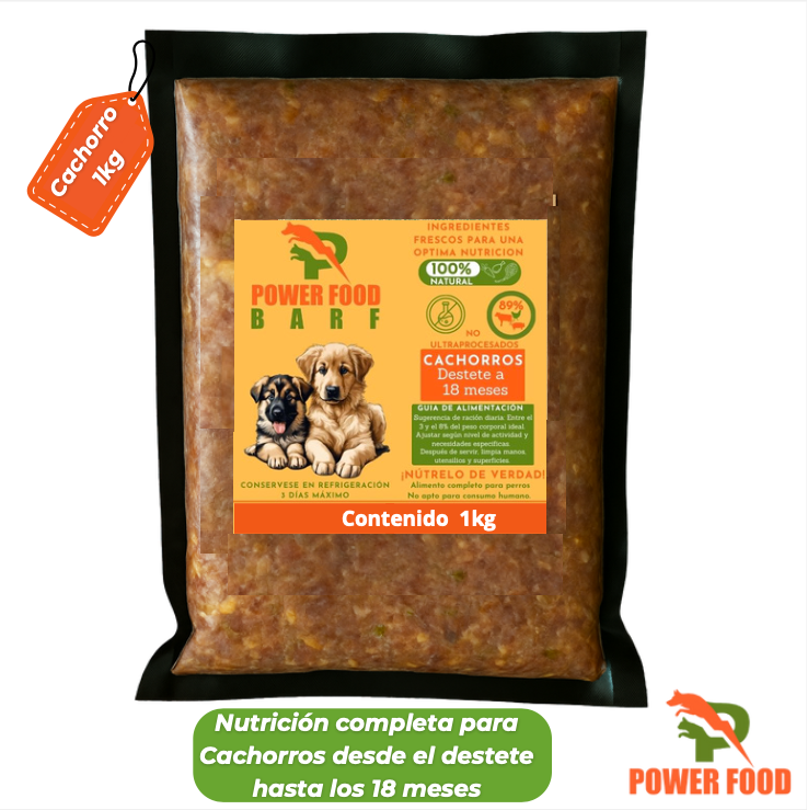 CACHORROS BARF 1 kg.