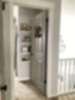 Paint Interior Doors | DIY Door Trim | After Light Trim Grey Door