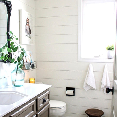Easy Sharpie Shiplap Wall