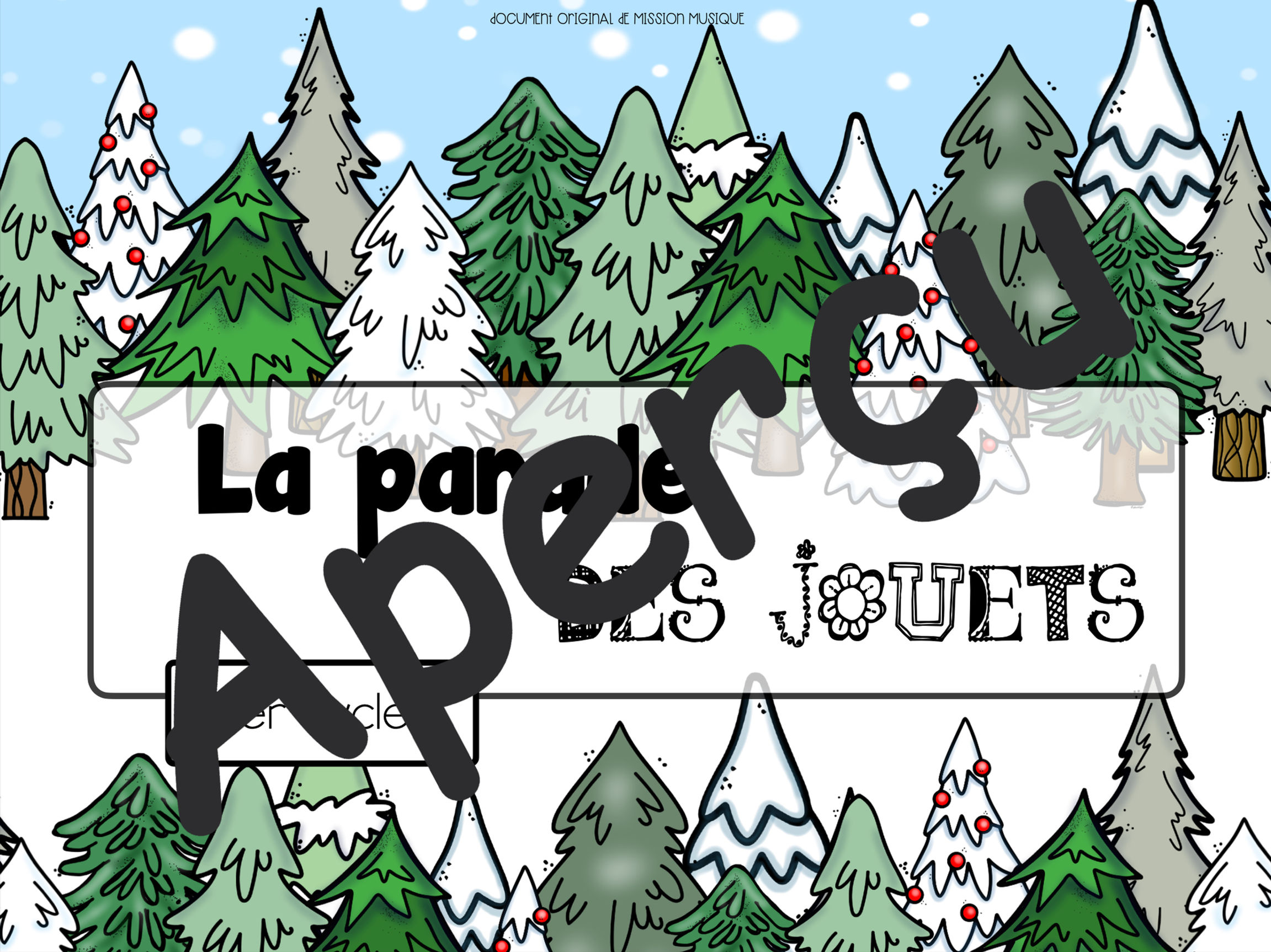 La parade des jouets - 1er cycle